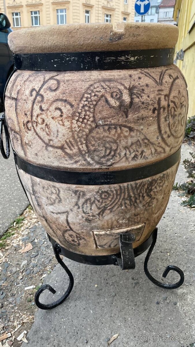 Exkluzivní tandoor „Fénix“ 60l s odklápěcí víkem - 9