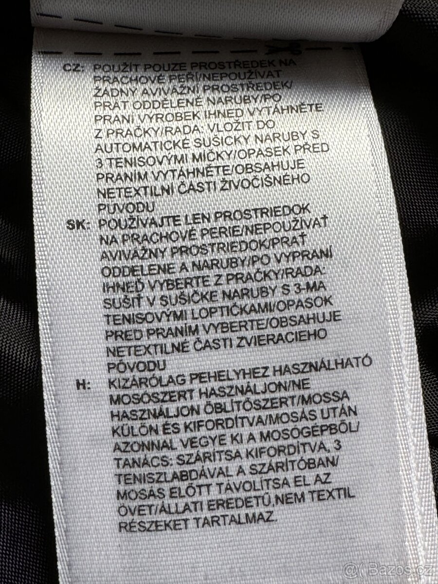 Černý péřový kabát Adidas vel. 34 - 9