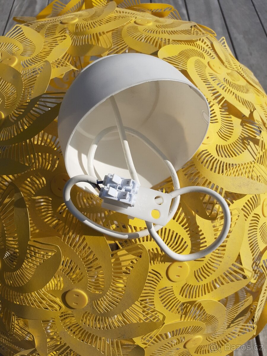 IKEA Žlutý květinový lustr Grimsas - 9