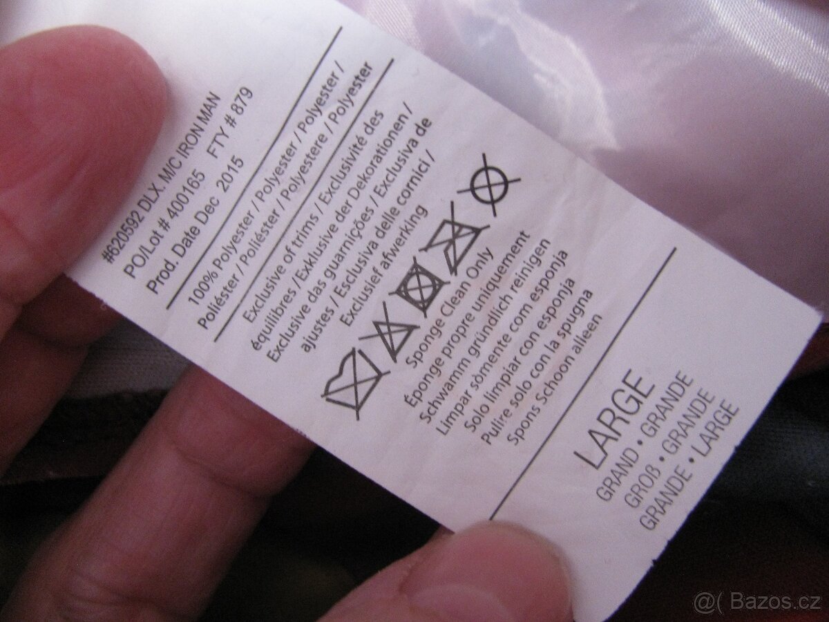 Kostýmový elastický overal-IRON MAN vel.158 - 9