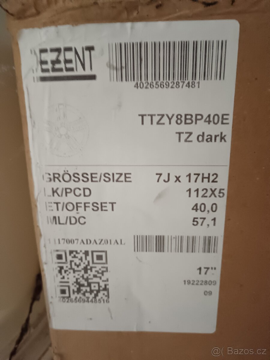 Prodám ALU kola 5x112 R17 + pneu - 9