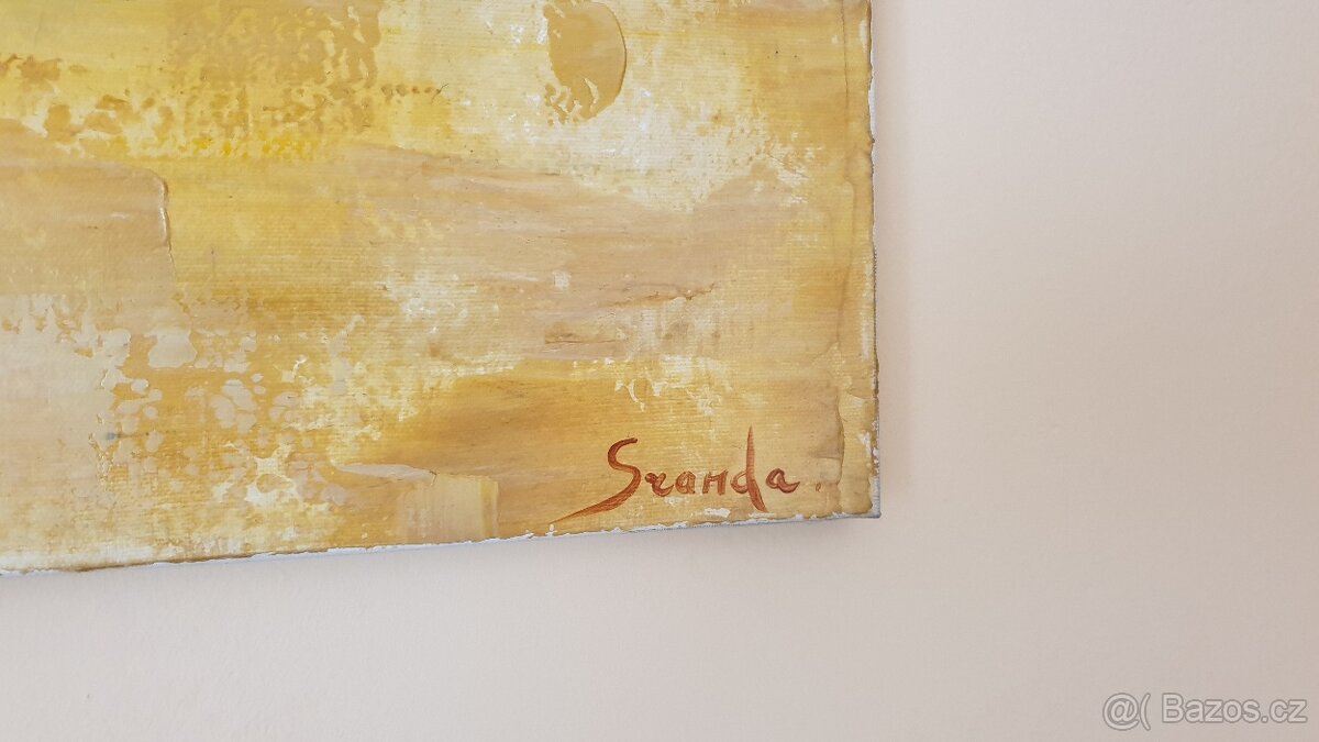 Prodej autorského abstraktního obrazu: Zemité tóny - 9