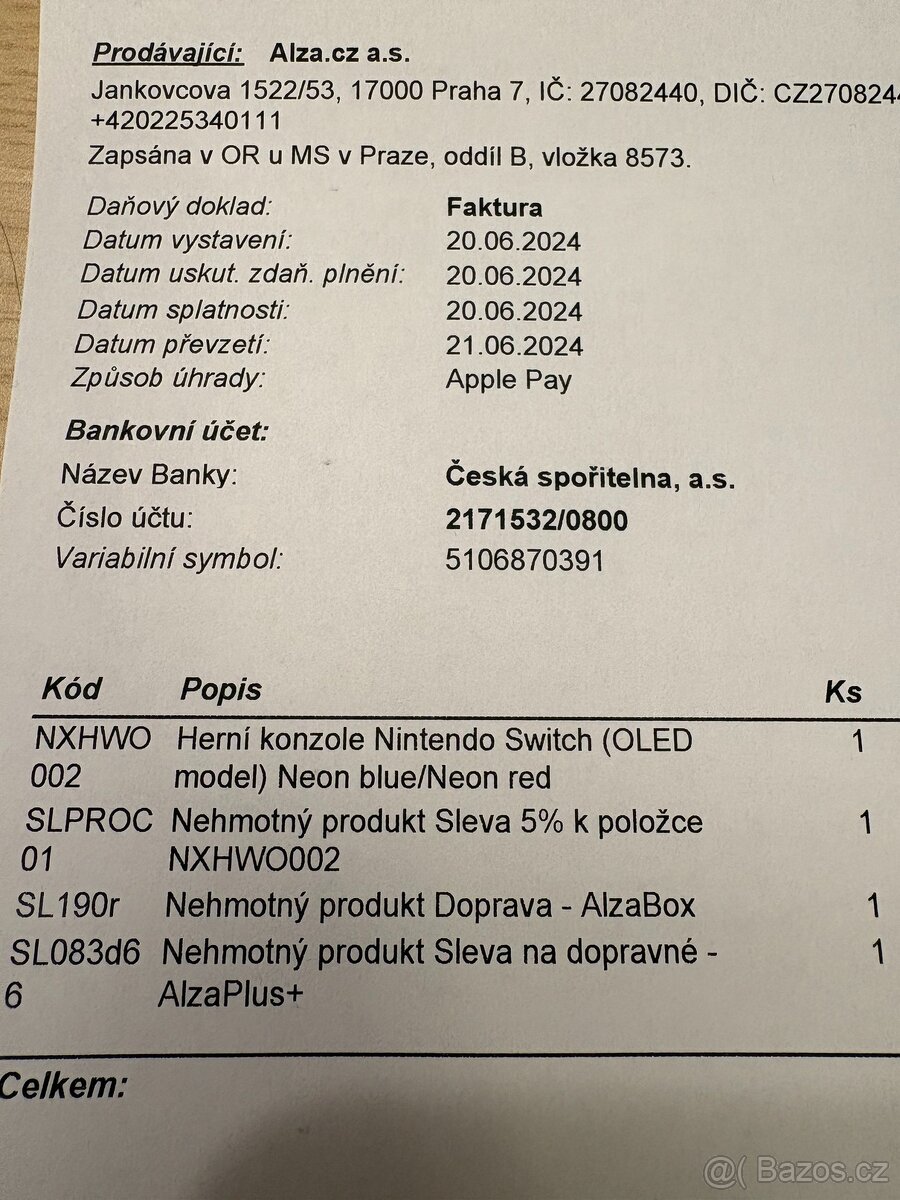 Nintendo Switch OLED - záruka - 9