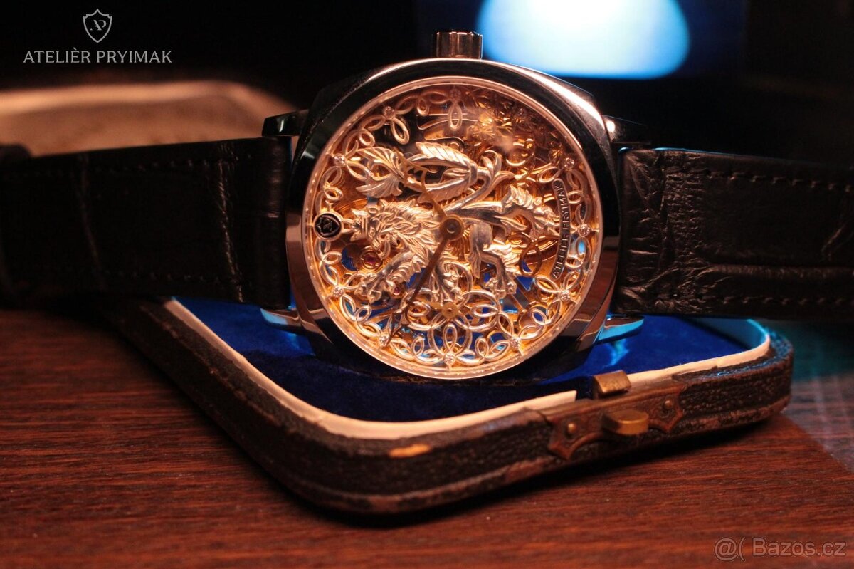 Skeletové Hodinky Ateliér Pryimak – ČESKÝ LEV - 9