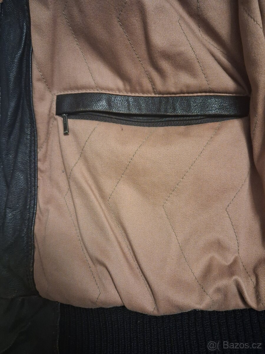 Pánská kožená bunda Pall Mall - pilotka vel. M - 9