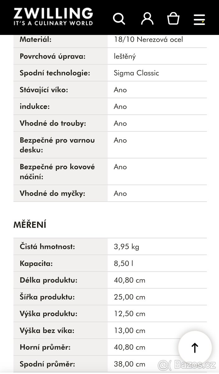 ZWILING PLUS oválný pekáč, nový - 9