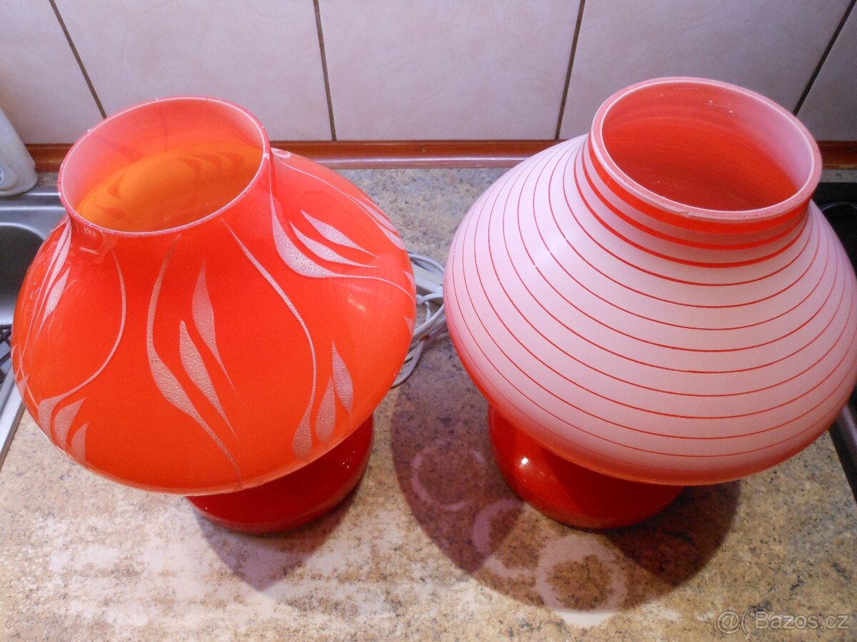 RETRO SKLENĚNÁ LAMPA - 9