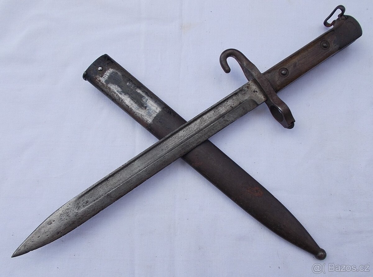 R.U. bodák, bajonet Mannlicher M95 s muškou. - 9