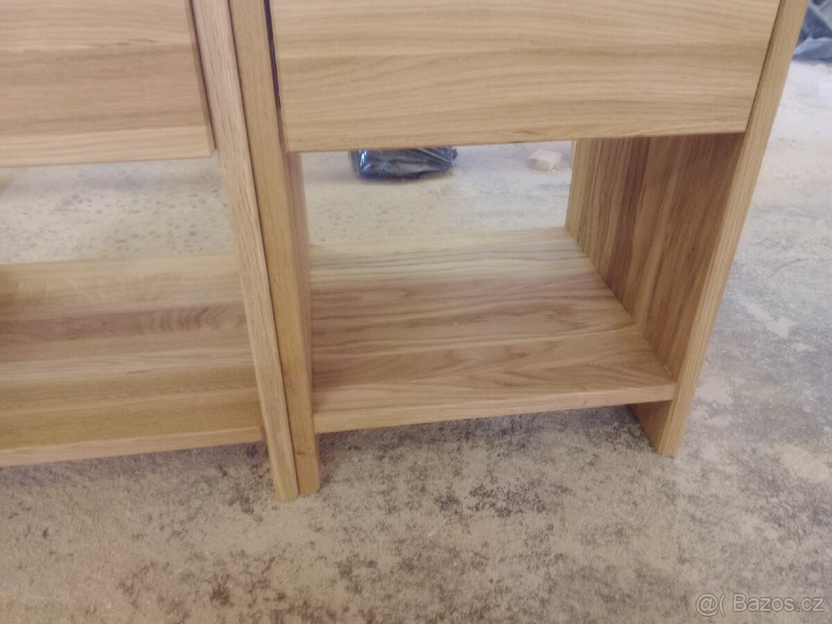 Noční stolky k postely dub masiv - 9