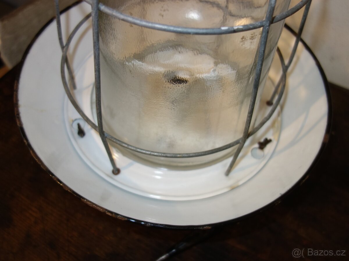 Industriální lampa, závěsná na strop - 9