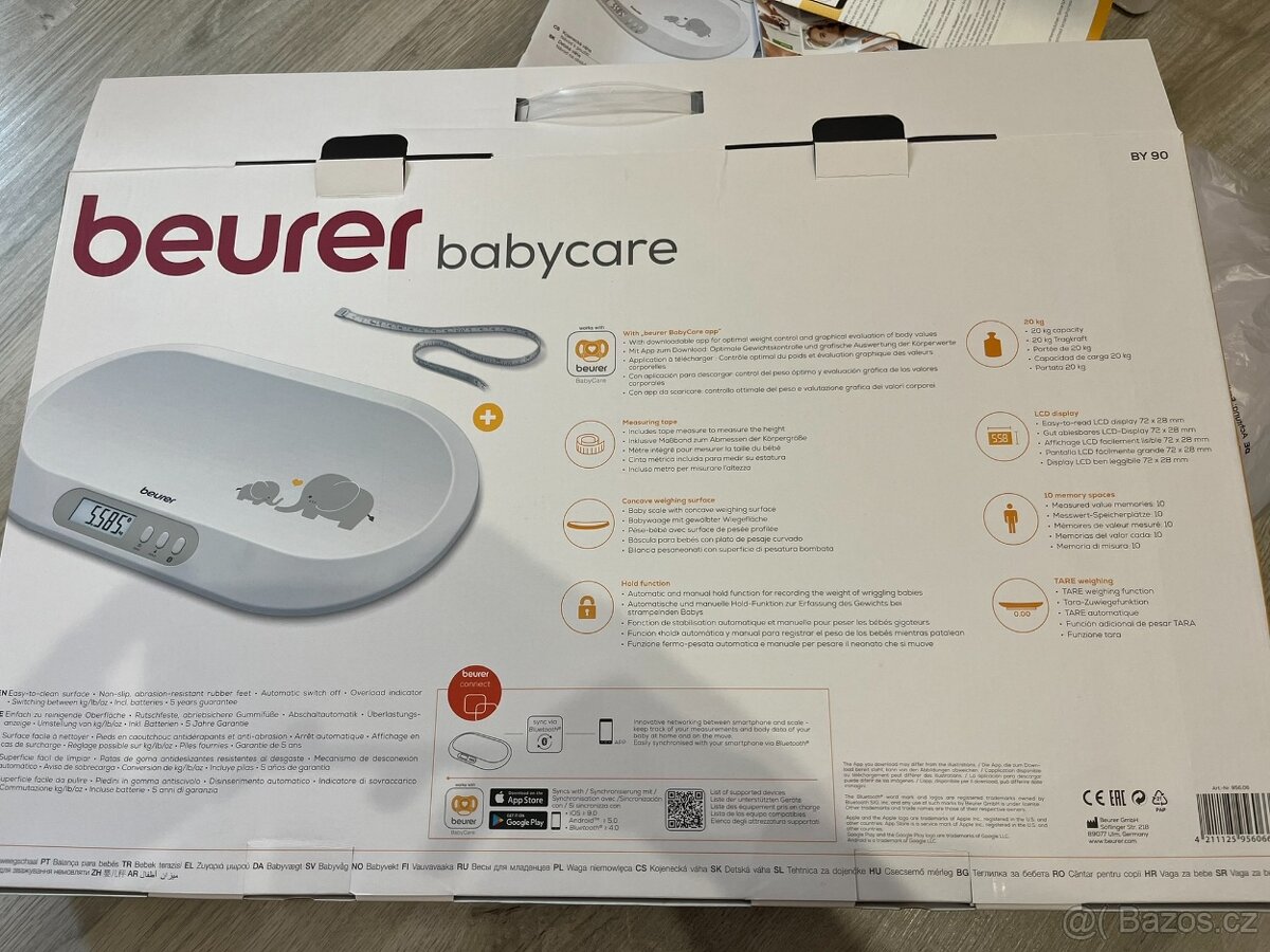 Prodám váhu Beurer Babycare BY90 - 9