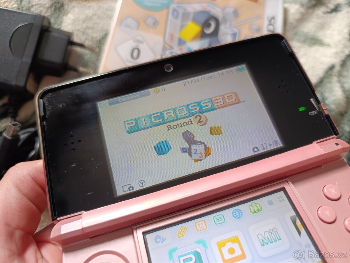 Nintendo 3DS Pink + Hry - 9