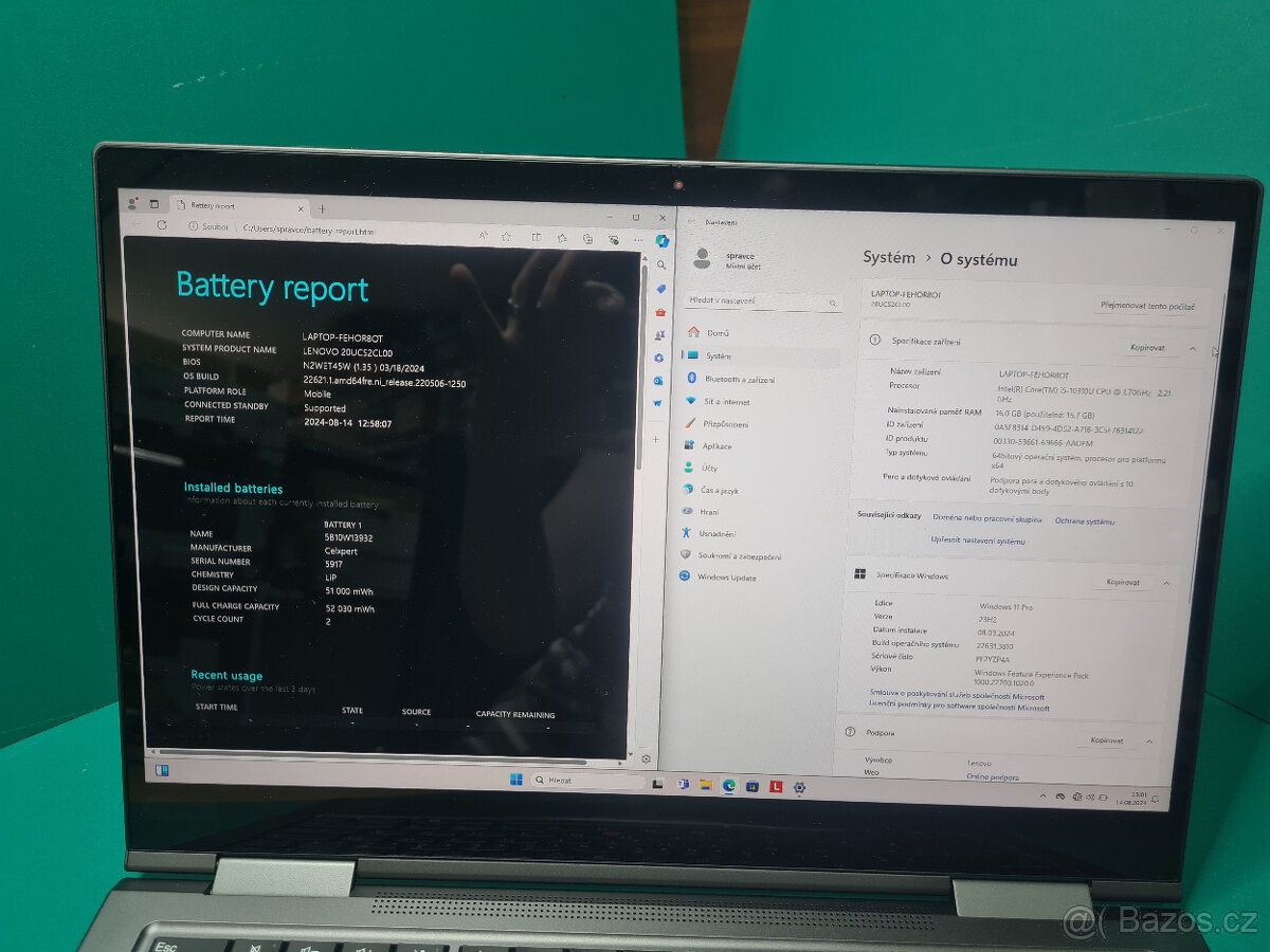 Lenovo ThinkPad x1 YOGA g5 i5-10310u 16/512GB√FHD√1r.z.√DPH - 9