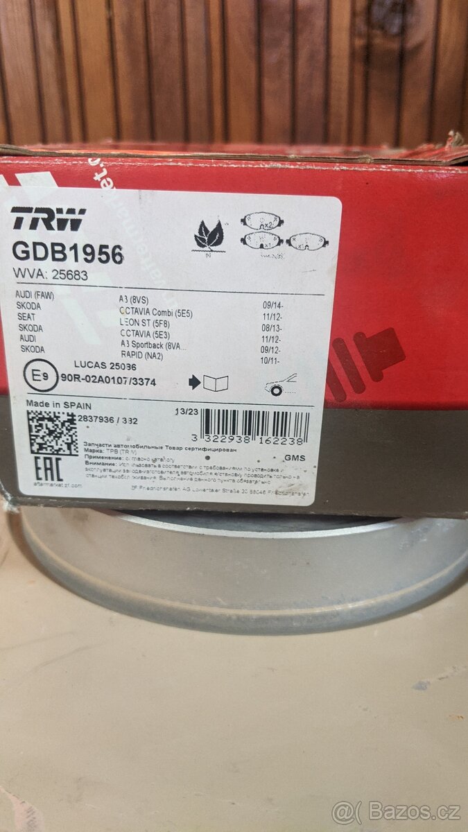 Octavia III brzdy , ložiska - 9