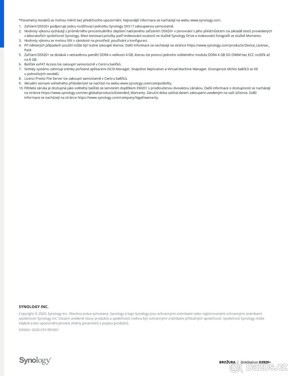 Synology DS920+ NAS 4 pozice - 9