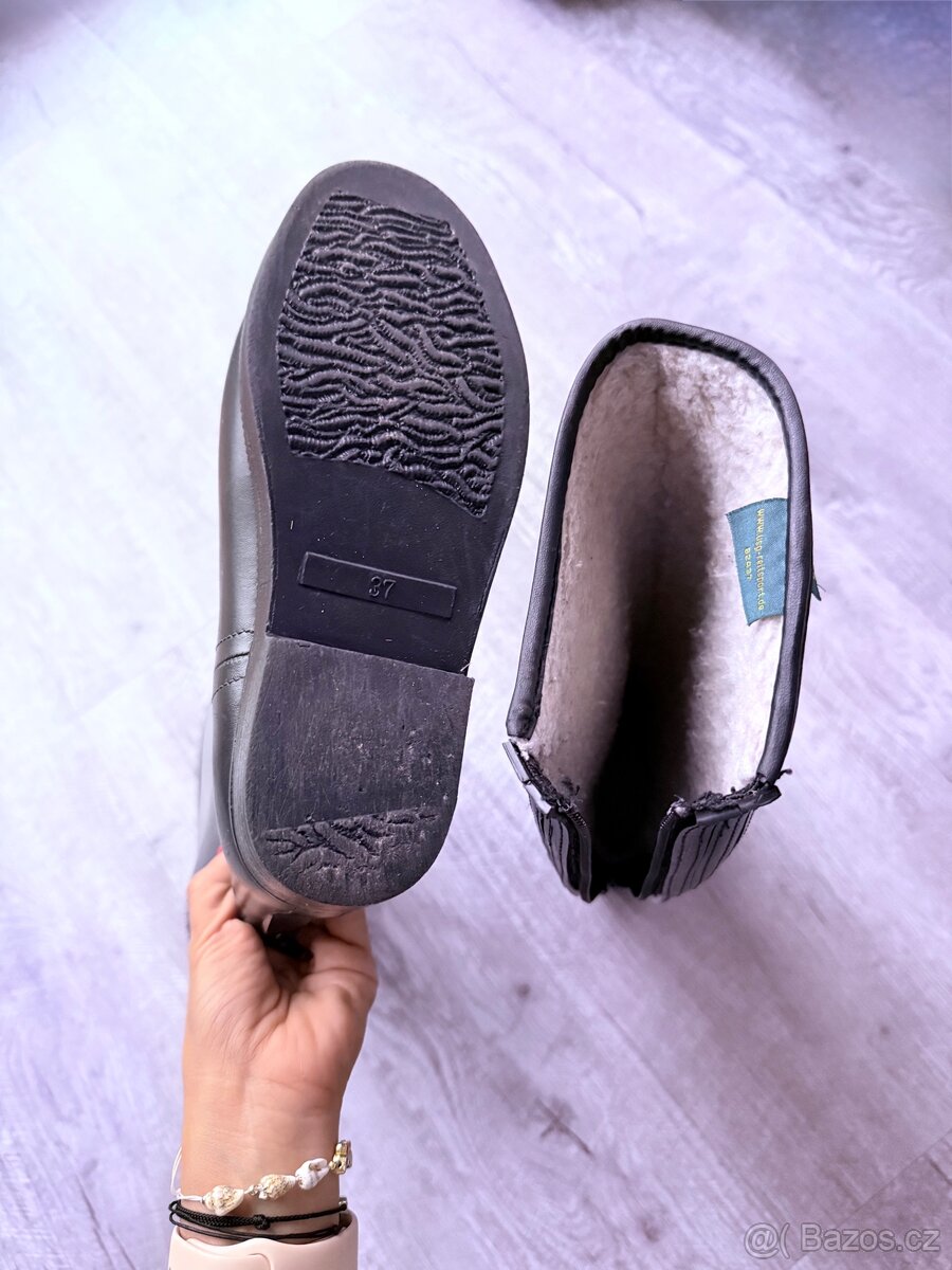 Zimní vysoké jezdecké boty - 9