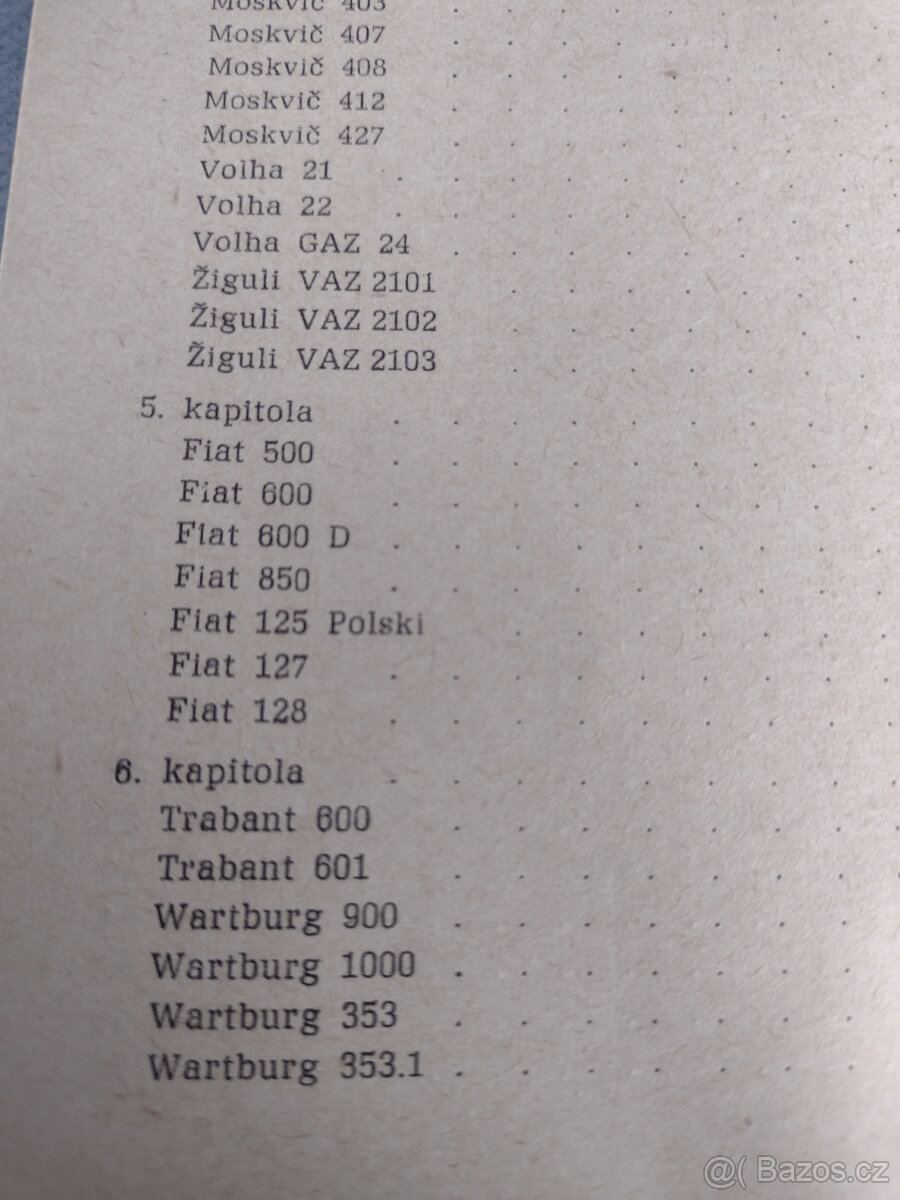 SEŘIZOVÁNÍ MOTORŮ A EL. PŘÍSL. AUTOMOBILŮ, 1970, 72,74 - 9