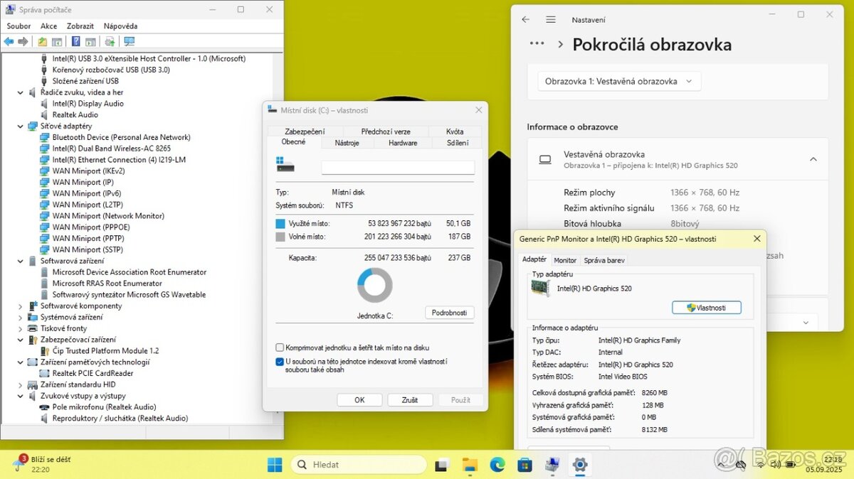 DELL LATITUDE E5580 /i5-6300/16GB/SSD256GB/WIN11/ZÁRUKA - 9