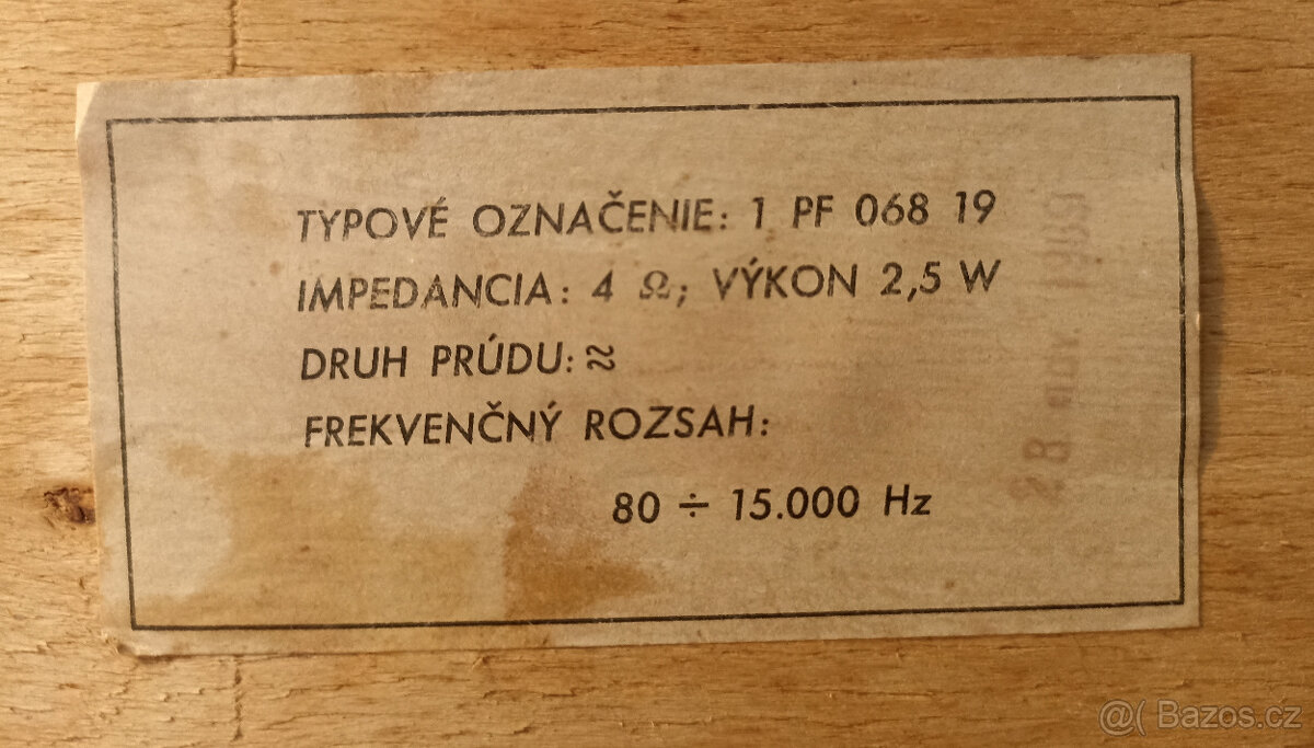 Staré retro rádio Tesla Stereodirigent 538A + reproduktory - 9