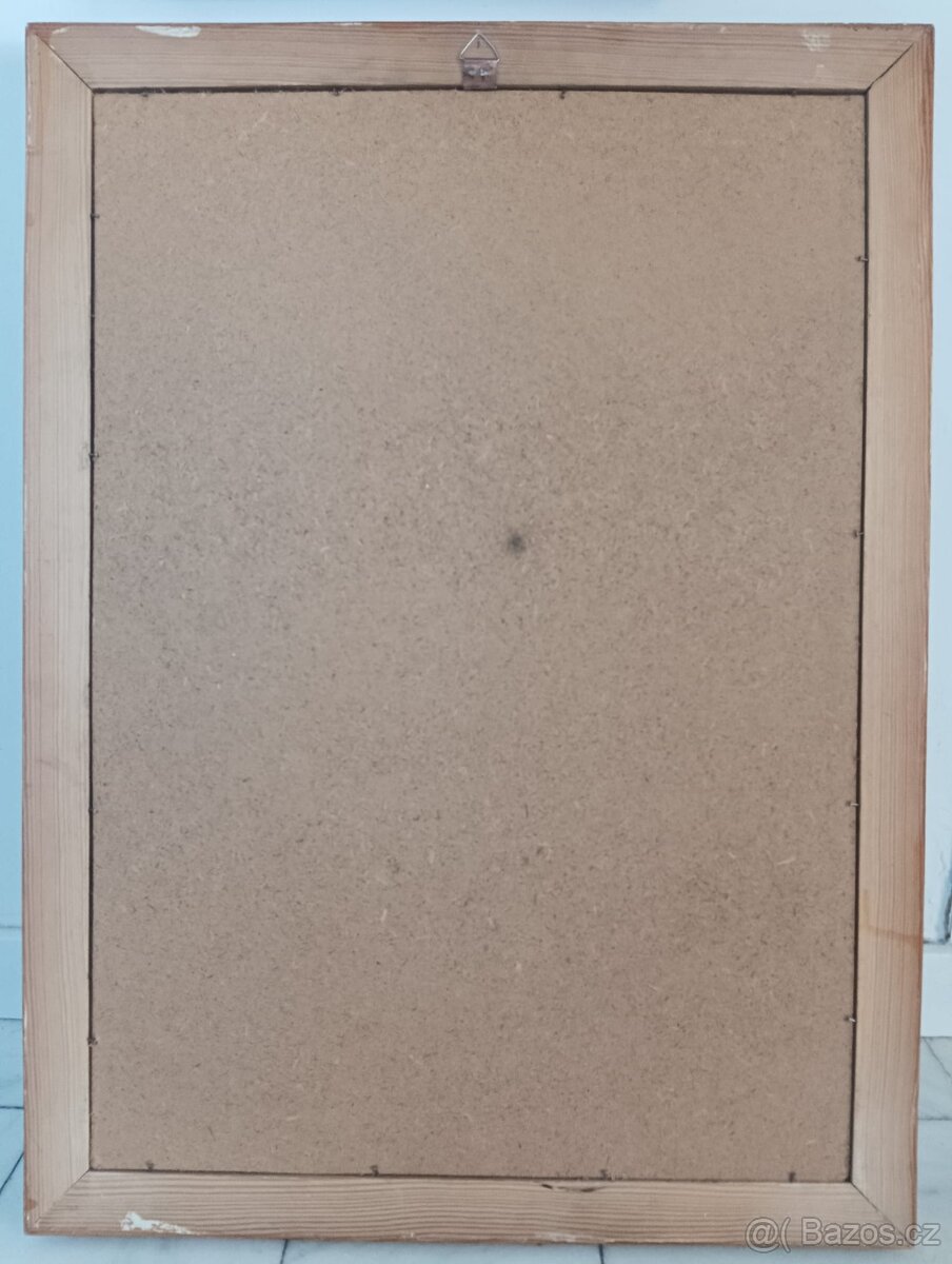 OBRAZ OLEJ NA DESCE - SIGNOVÁNO - 9