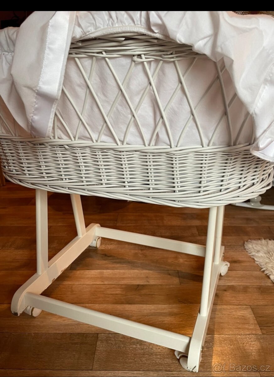 Proutěná postýlka - košík na spaní - 9