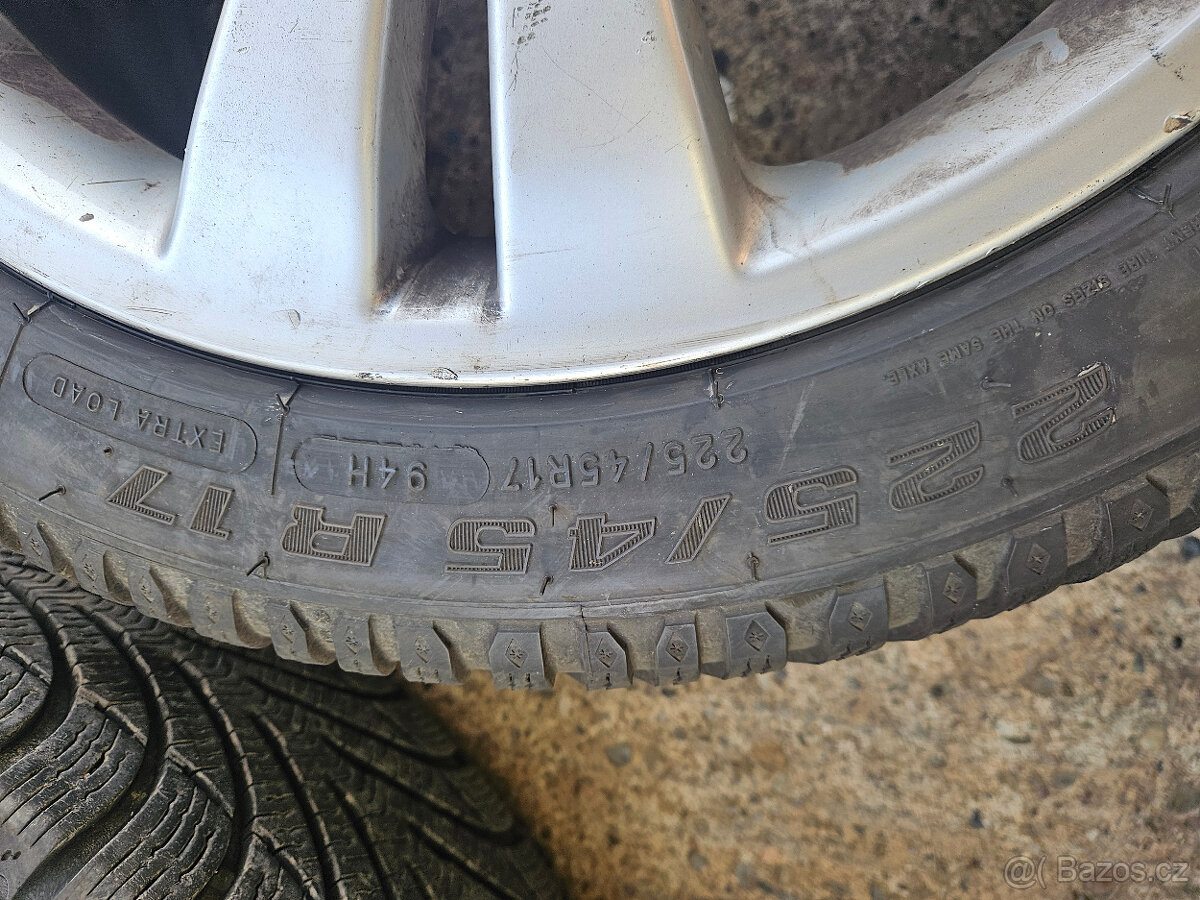 17" alu orig.Mercedes s pneu 225/45r17 - 9