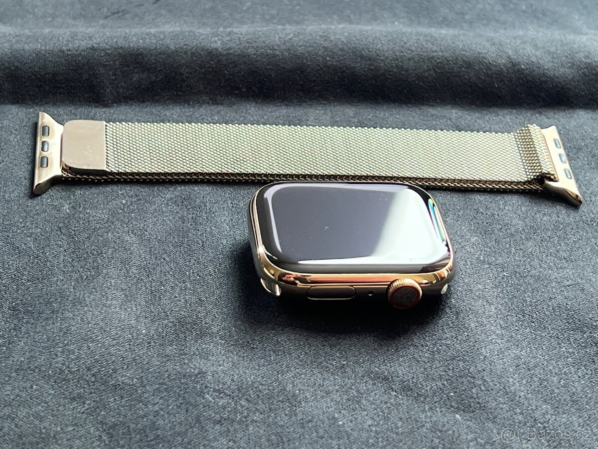 Apple Watch 7 45mm Cellular gold stainless steel Milanese - 9