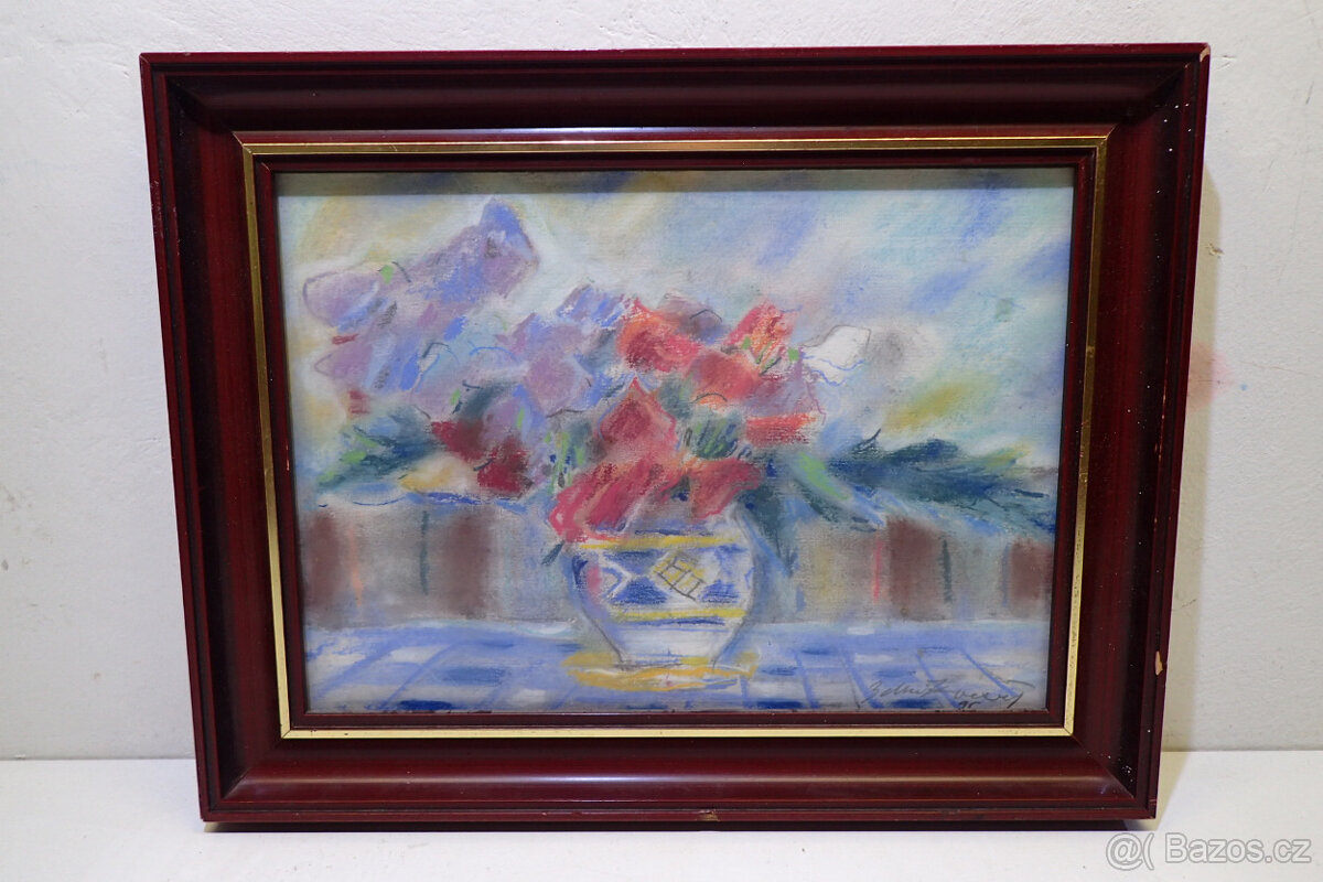 Veselý zd. - Hrachory - pastel - Obraz - 9