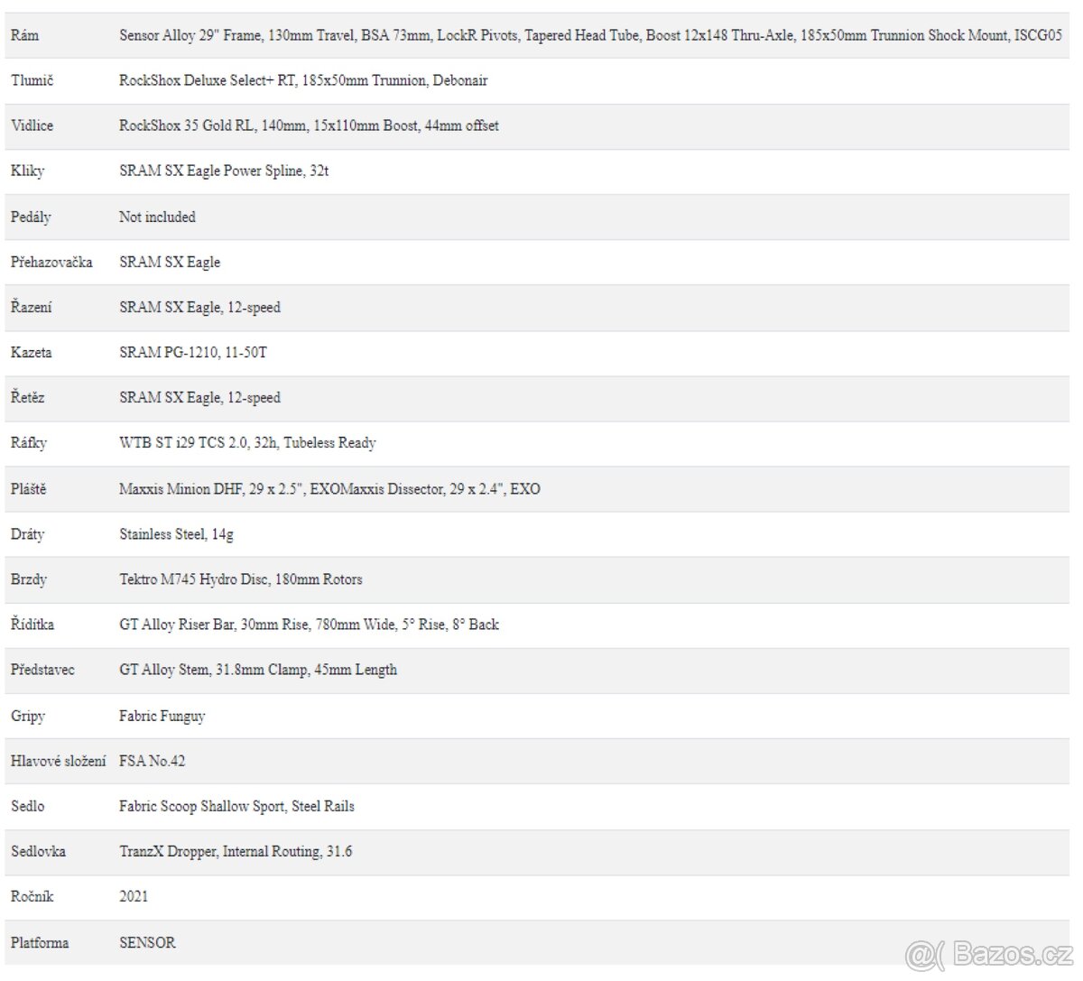 GT Sensor Comp 29” Trailové celoodpružené kolo - 9