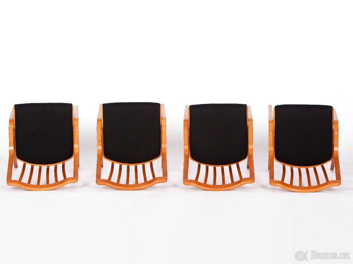 Jídelní židle TON Holešov, perfektní stav, 4 kusy. - 9