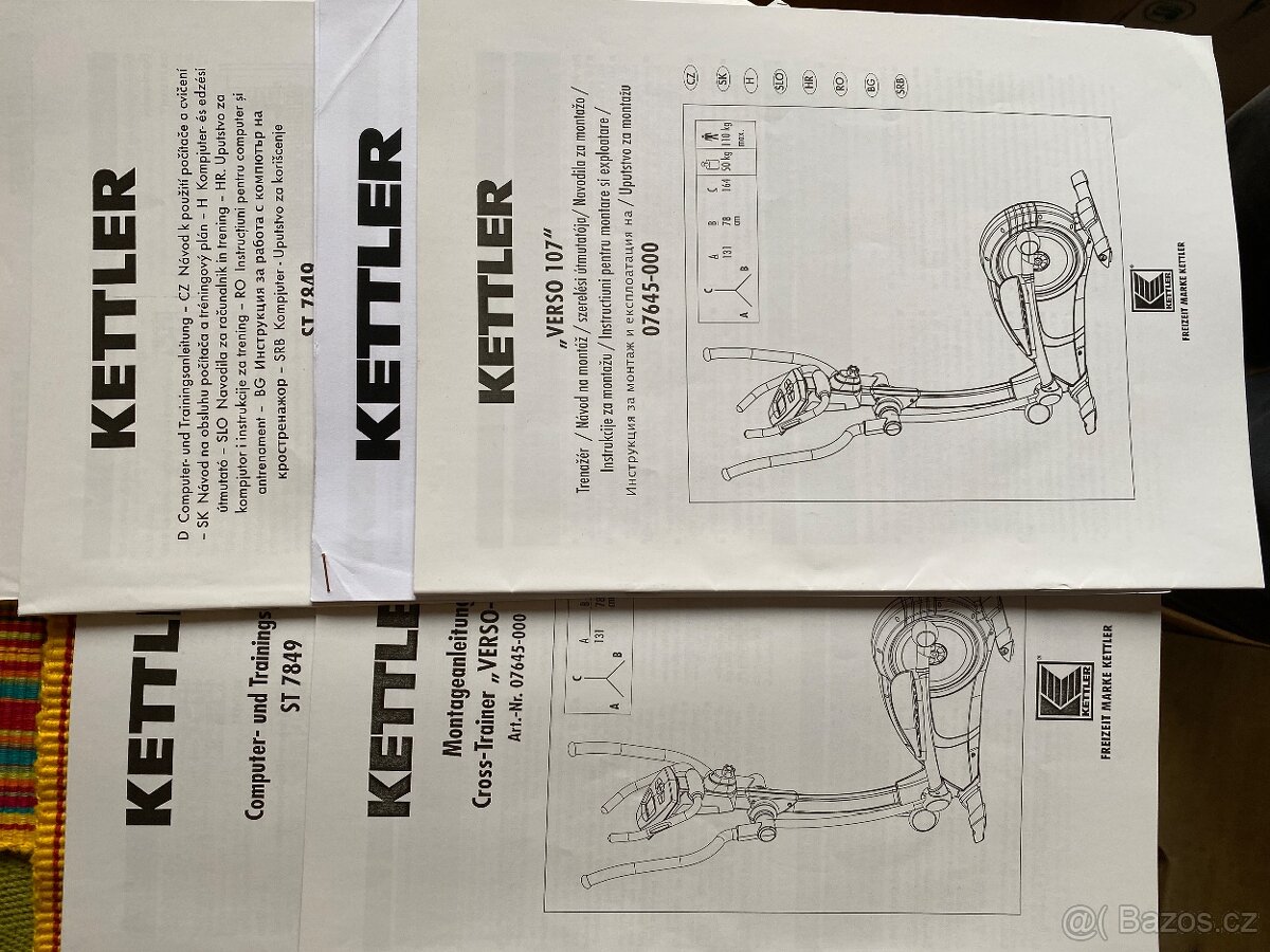 Prodám crossový trenažér - Kettler Verso 107 - 9