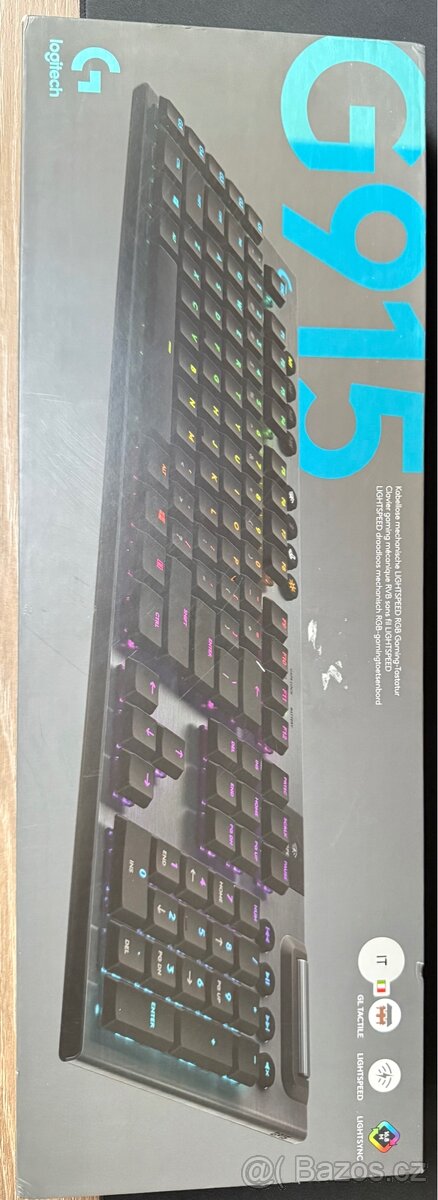 Logitech G915 LIGHTSPEED GL Tactile, černá - 9