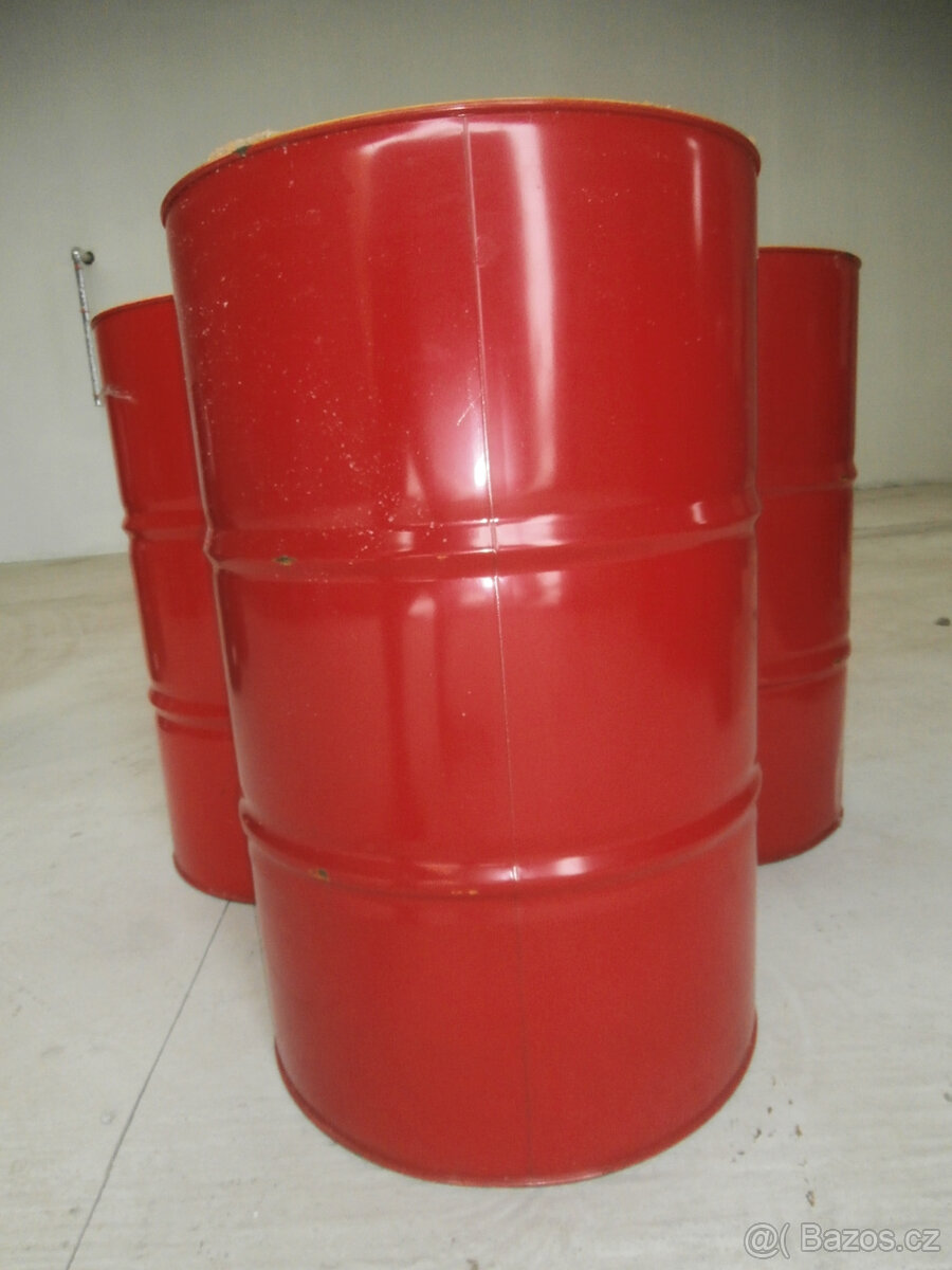 Sudy plechové 200 litrové na naftu, oleje za 300 kč - 9