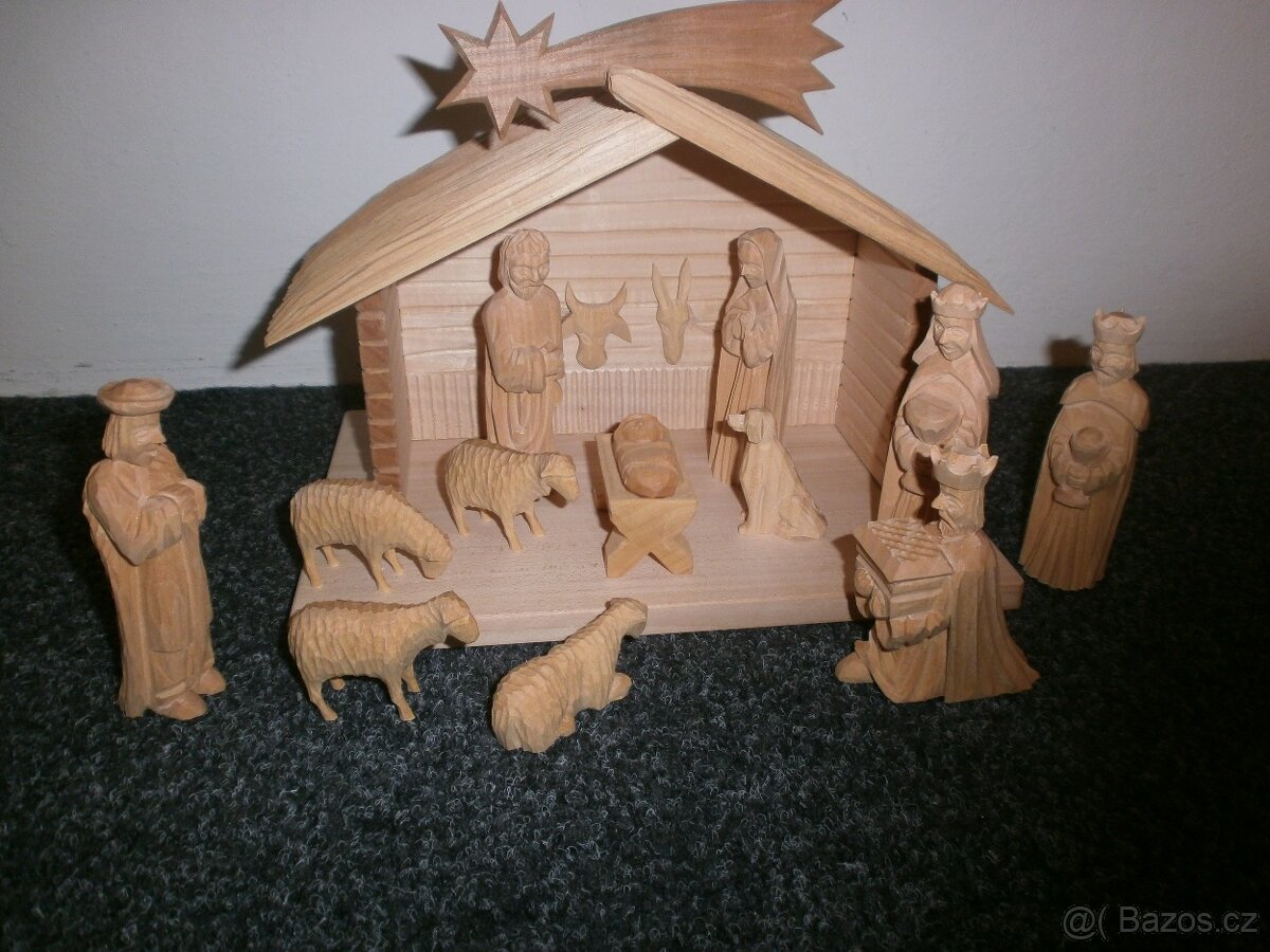 Ručně vyřezávaný český betlém 14a1 - 9