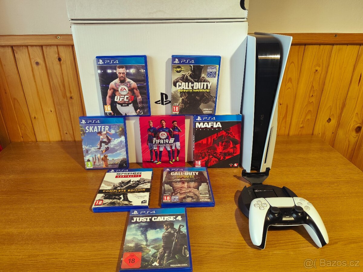 PS5 herní konzole záruční list , hry - 9
