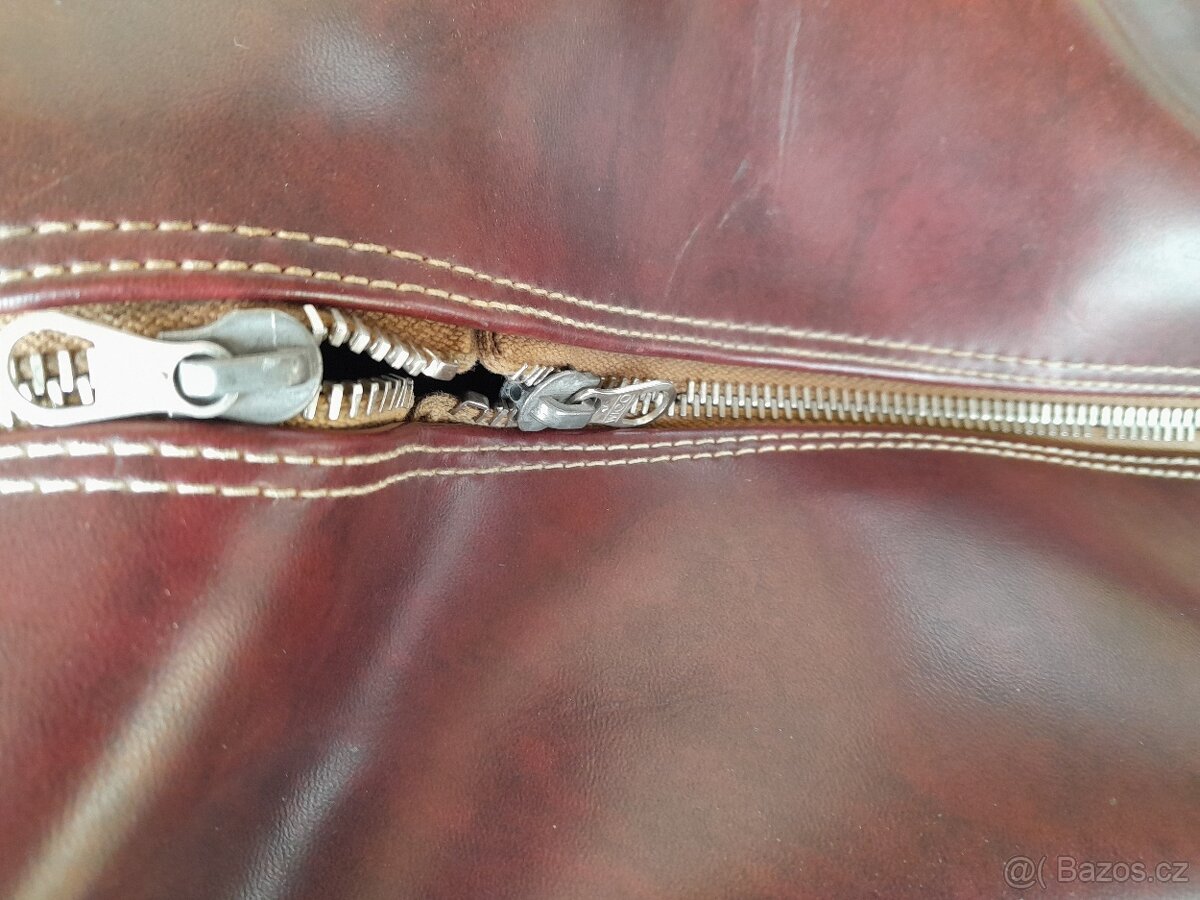 KOŽENÁ CESTOVNÍ ZAVAZADLA retro 70.léta - 9