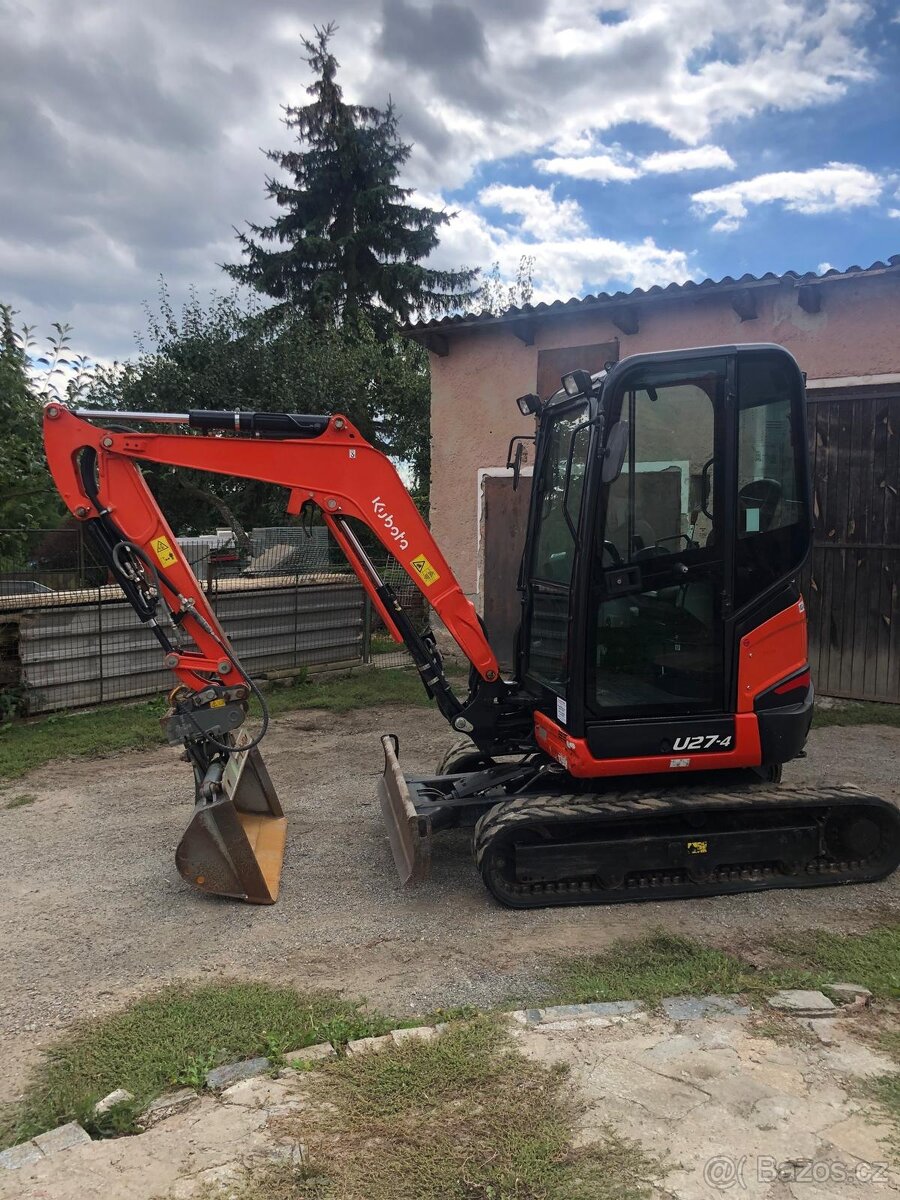 Pásový bagr Kubota U27 - 4 - 9