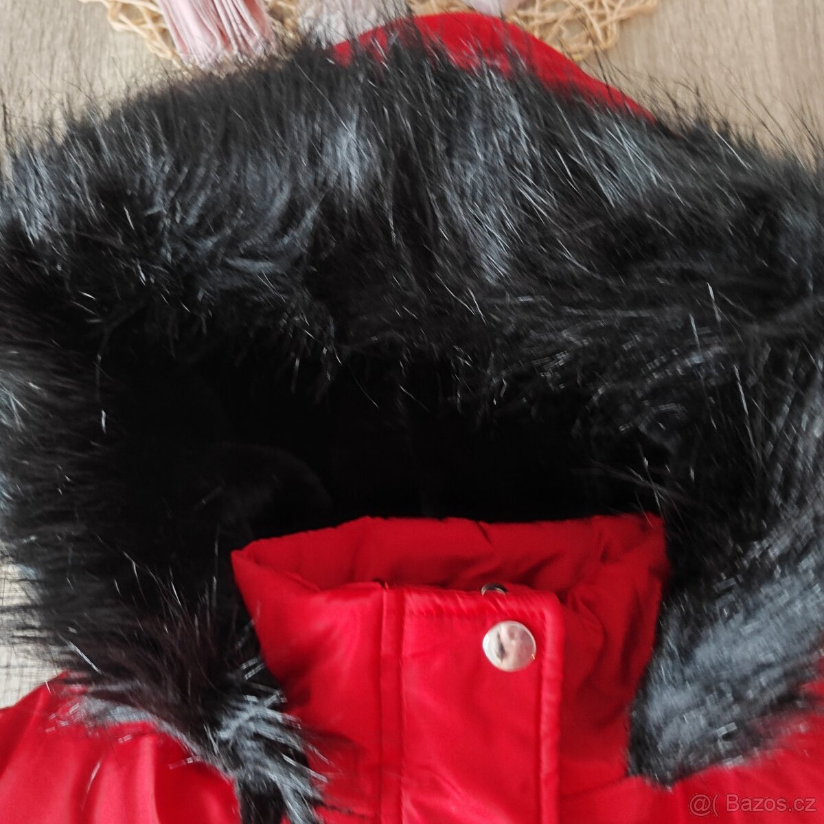 Krásná červená zimní bunda F-F vel. 152 - 9