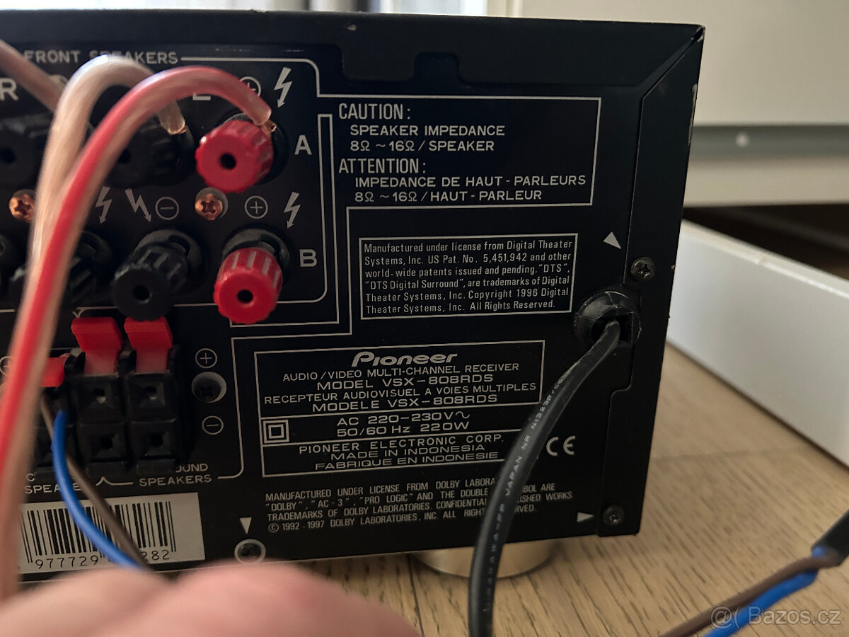 PIONEER VSX-808RDS DTS, Dolby Digital , RDS, DSP, Mpeg multi - 9