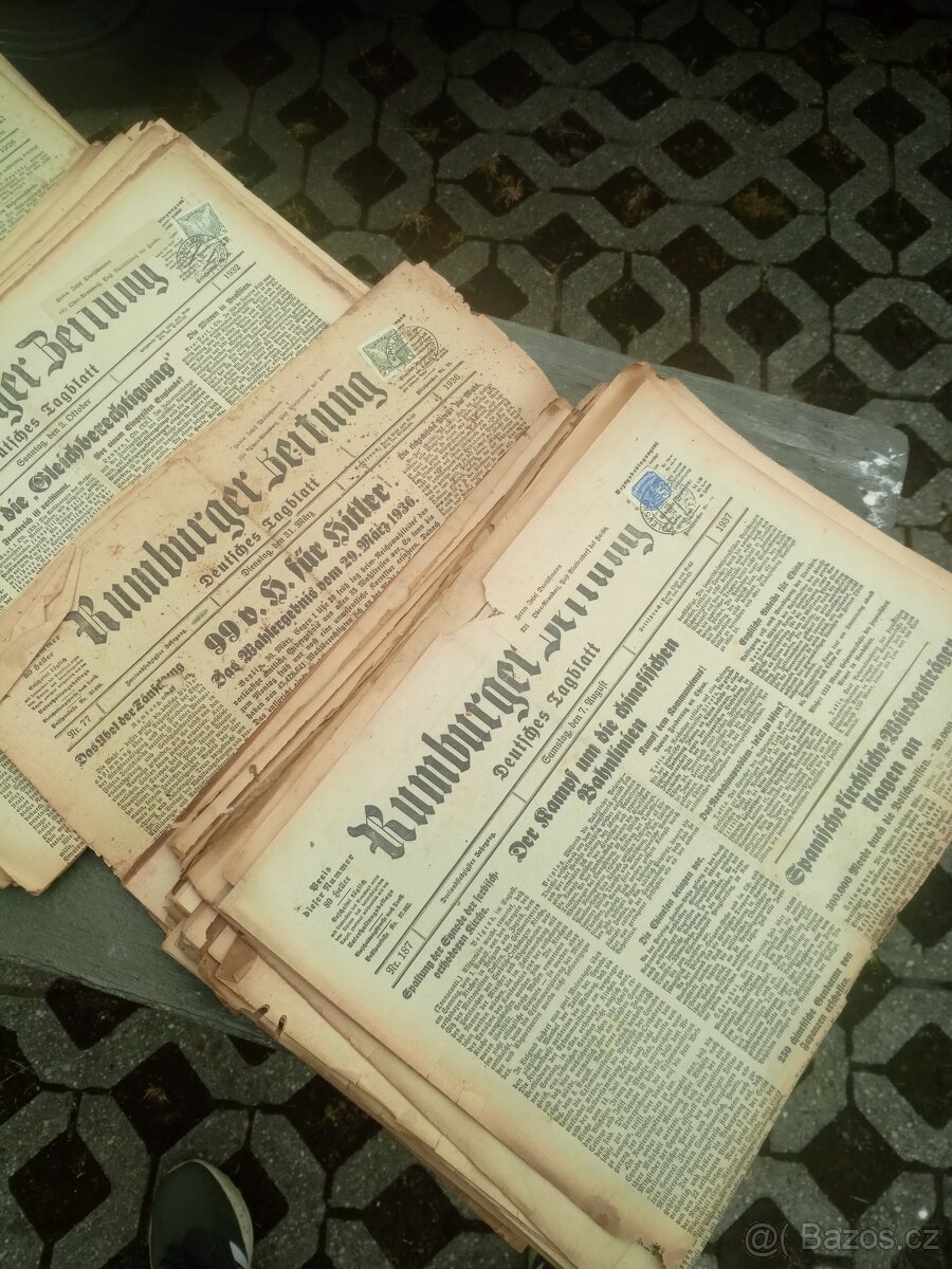 Rumburger Zeitung stare sudetske predvalecne noviny - 9