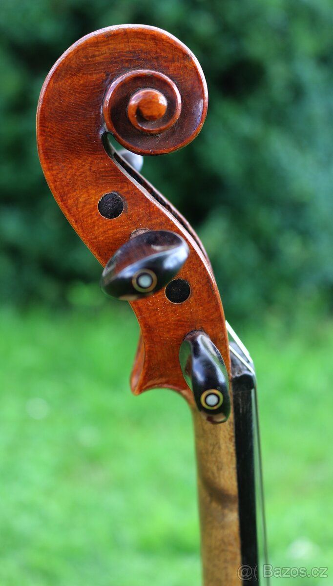 Staré 3/4německé housle s nádherným tónem. Víz nahrávku - 9