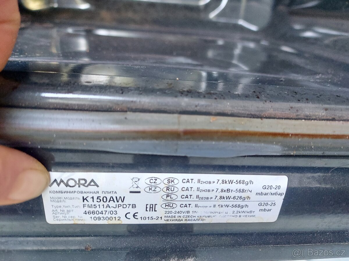 Plynový sporák Mora - 9