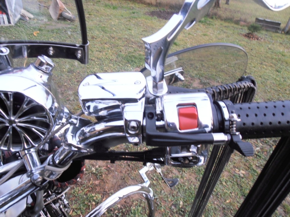 Chromovaný celokryt brzd. kapaliny chopper Yamaha,Honda. - 9