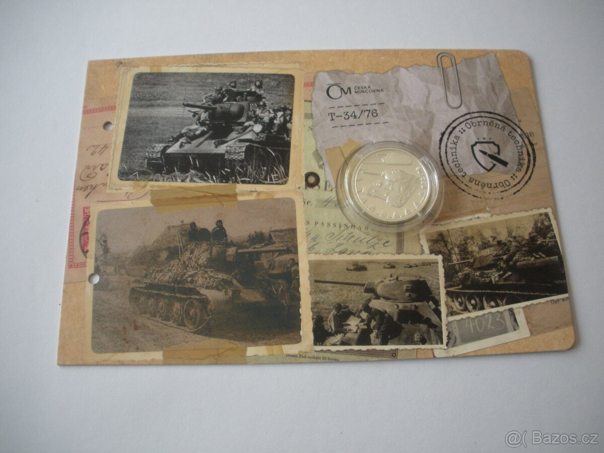 Sada stříbrných mincí Obrněná technika - 9