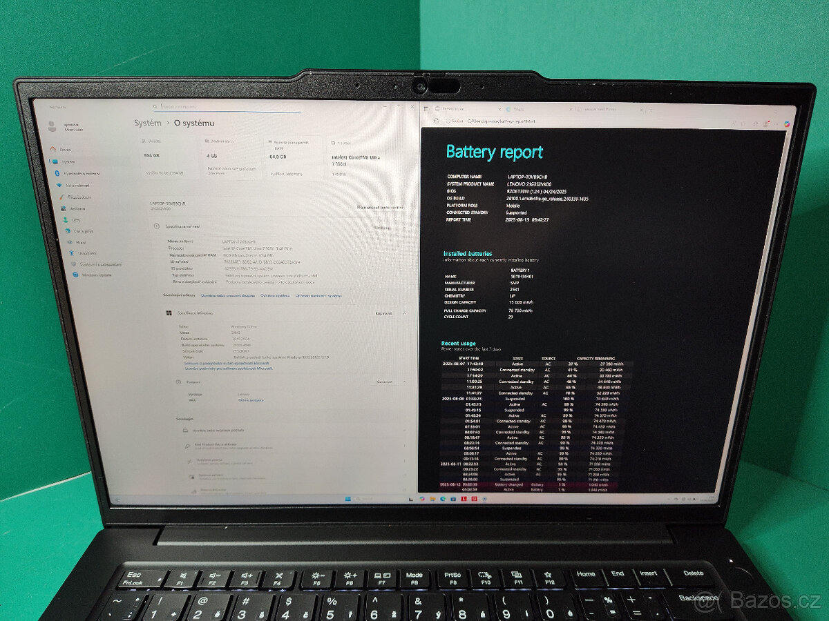 Lenovo Thinkpad p14s g5 u7-165H 32G√1T√3K@350NIT√RTX√2rz√DPH - 9