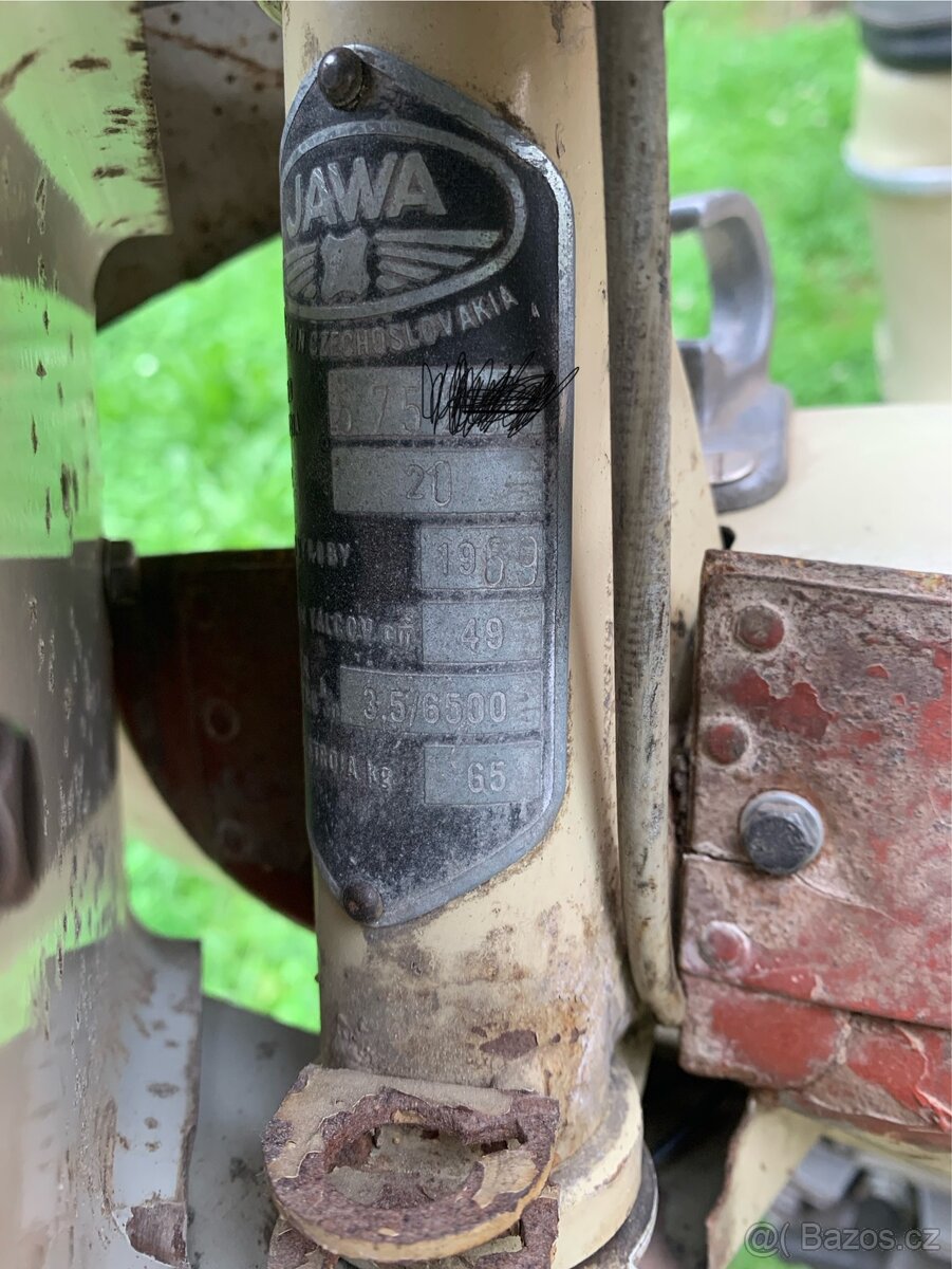 Jawa pionýr 50/20 slonová kost - 9