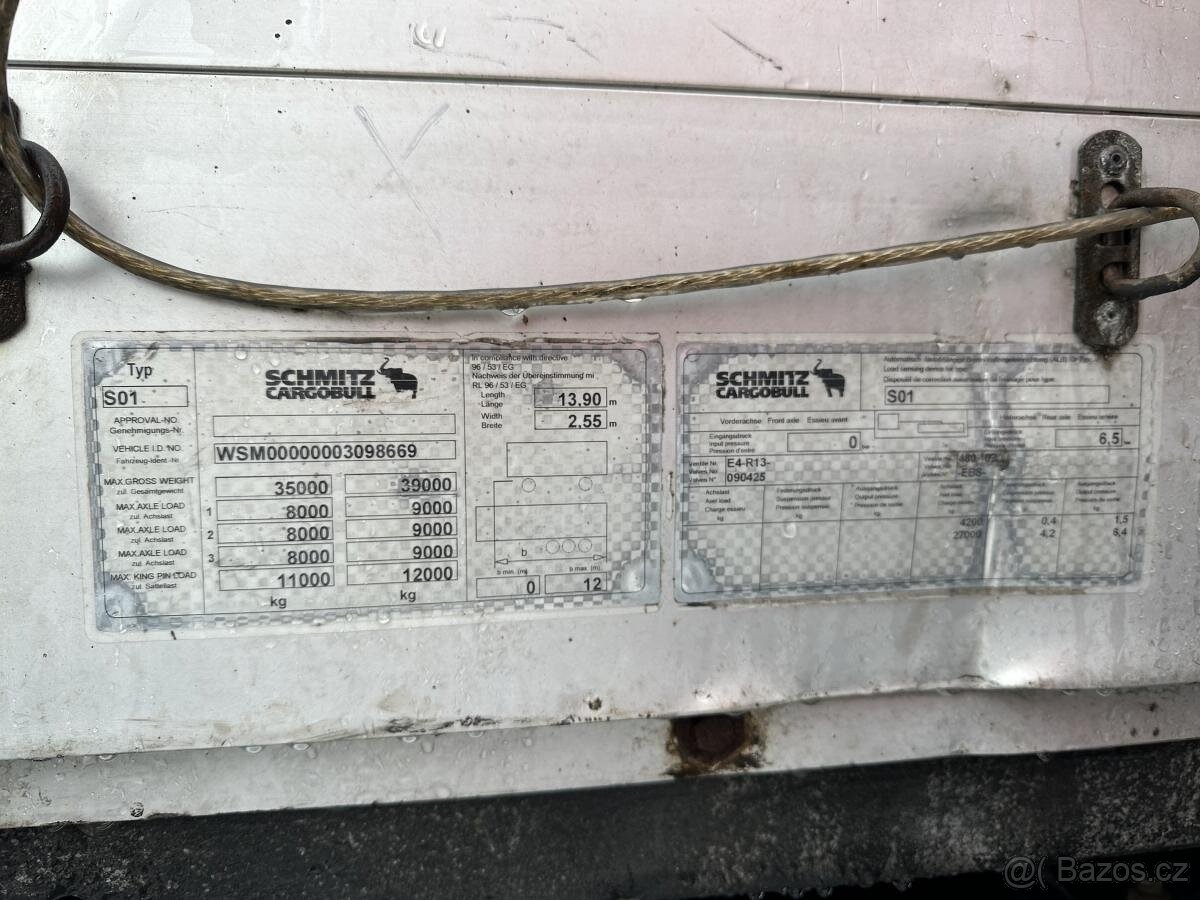 Schmitz S1 LOW DECK - SAF- 3X SHRNOVAČKA - 9