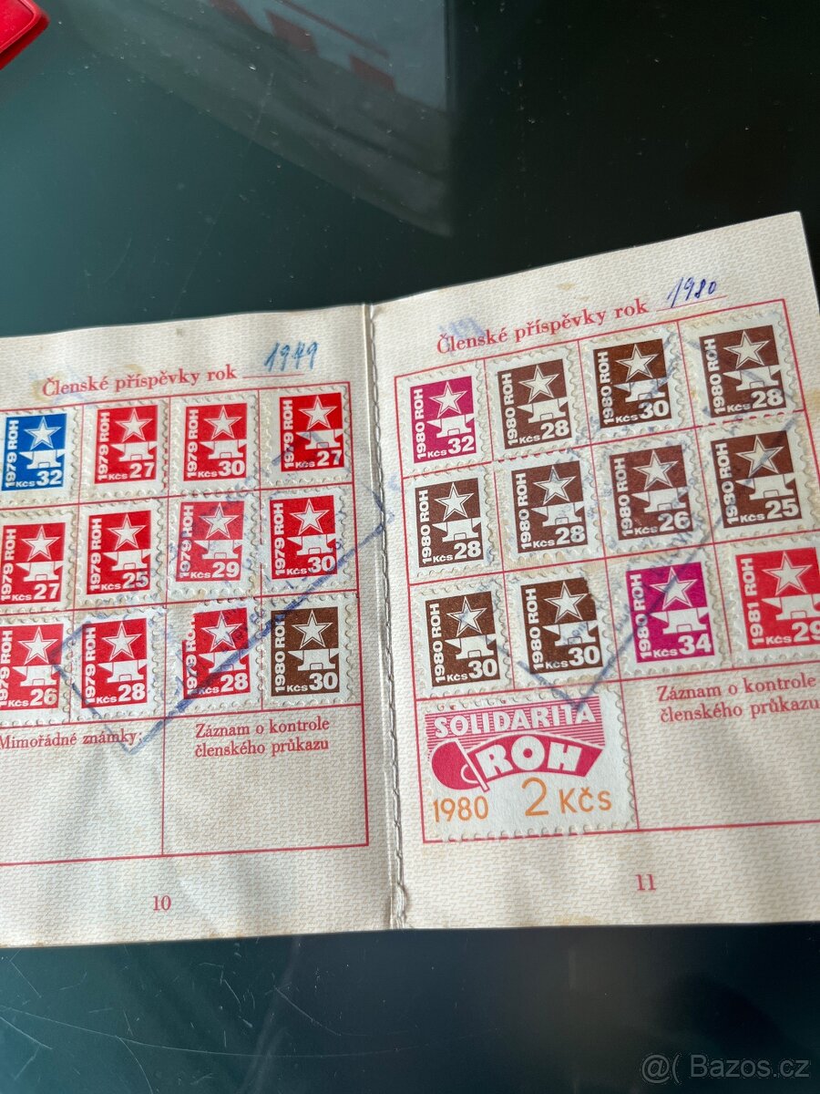 Sběratelský komplet – 138 členských průkazů ROH - 9