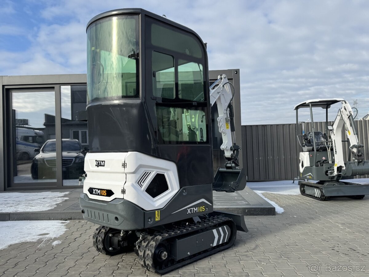 Minibagr XTM X10S PRO 2025 s kabinou - 9