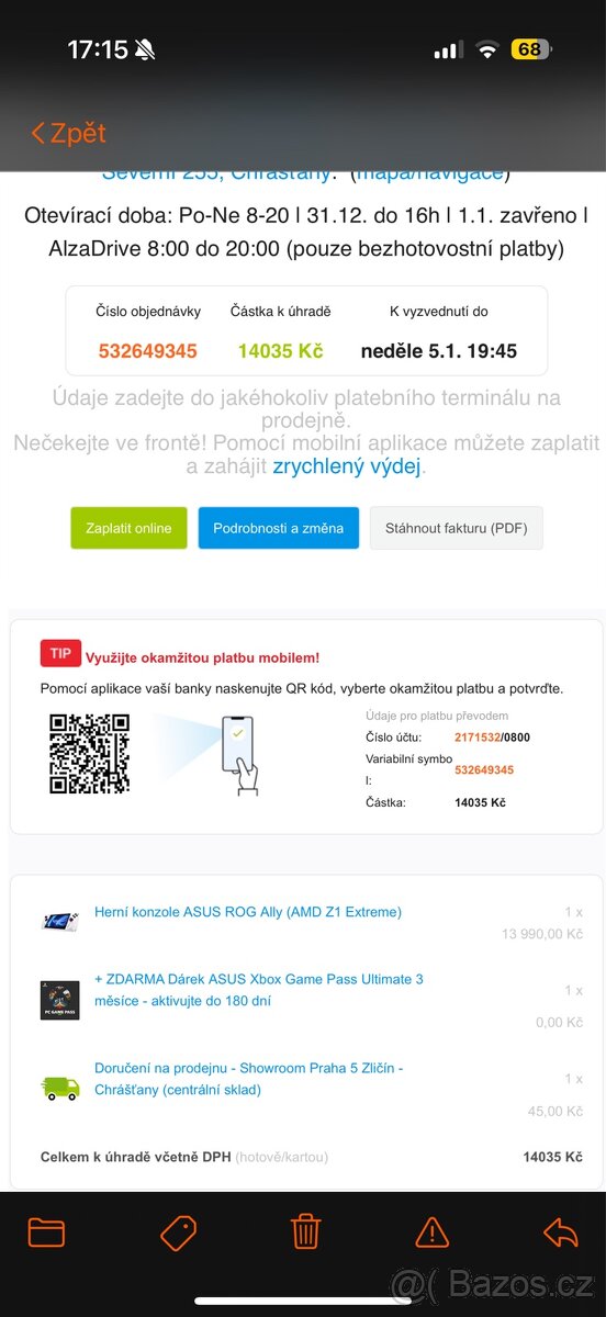 Asus Rog Ally Z1 Extreme bílý - 9